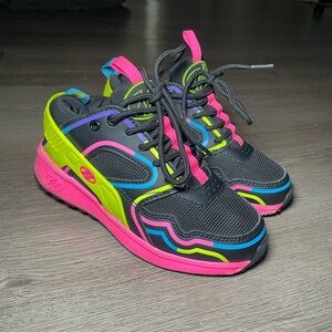 Heelys Force Skate Shoe - Little Kid / Big Kid - Black / Neon Multicolor